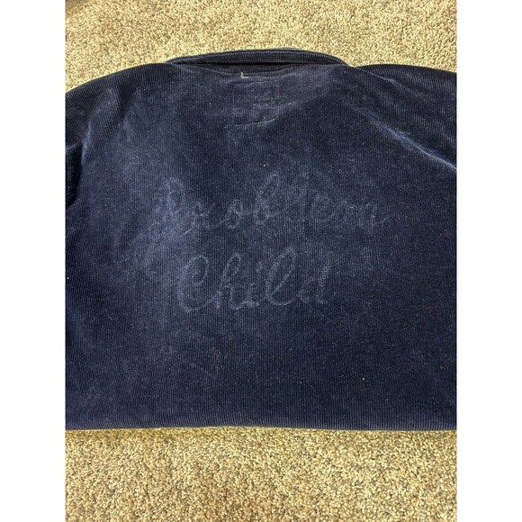 Lazy Oaf Mens Corduroy Navy Blue Jacket Shaket M - Picture 9 of 9